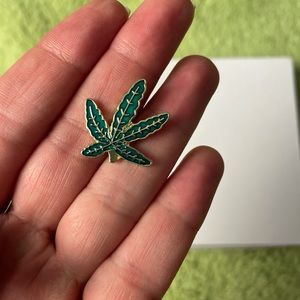 Mary Jane Leaf Enamel Pin